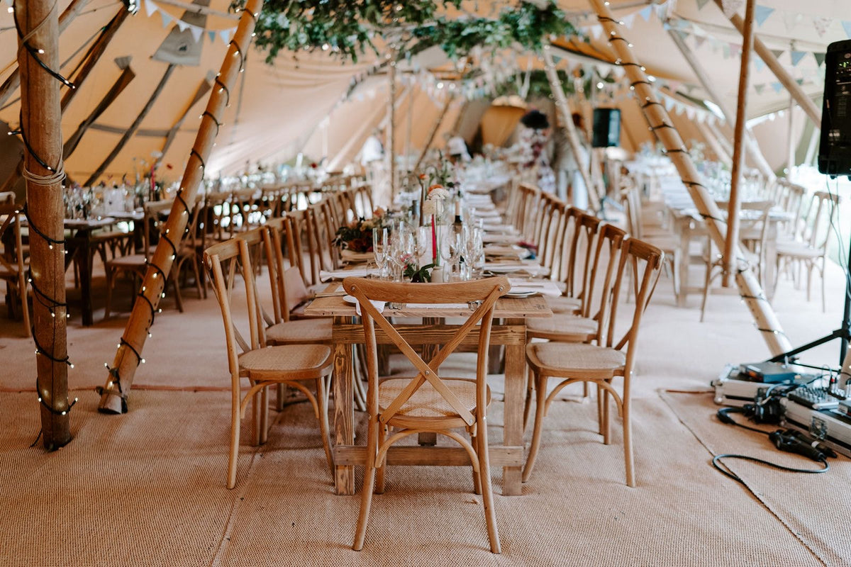 What We Do tipi event photograph