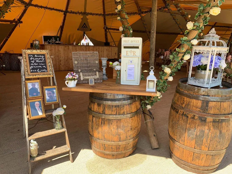 Whisky barrel tables